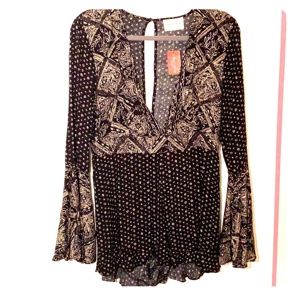 Long-sleeve Romper